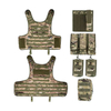 Camouflage Bullet-Proof Vest Nylon Outdoor Combat Training Molle Pouch Vest Green Plate Carrier Vest