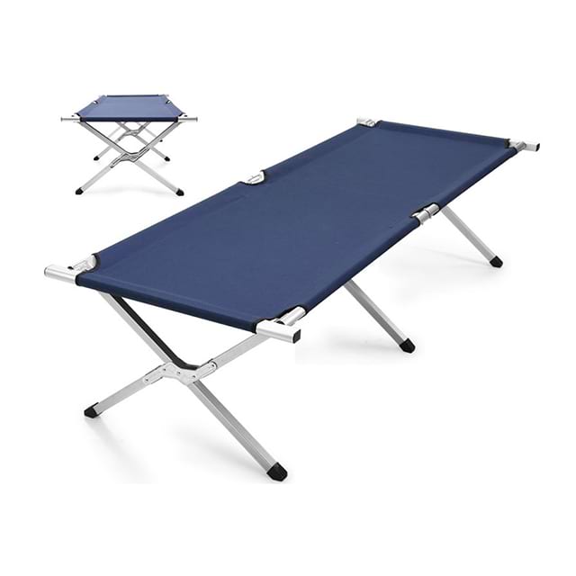 Custom Outdoor Steel Aluminum Frame Trip Portable Folding Camping Bed