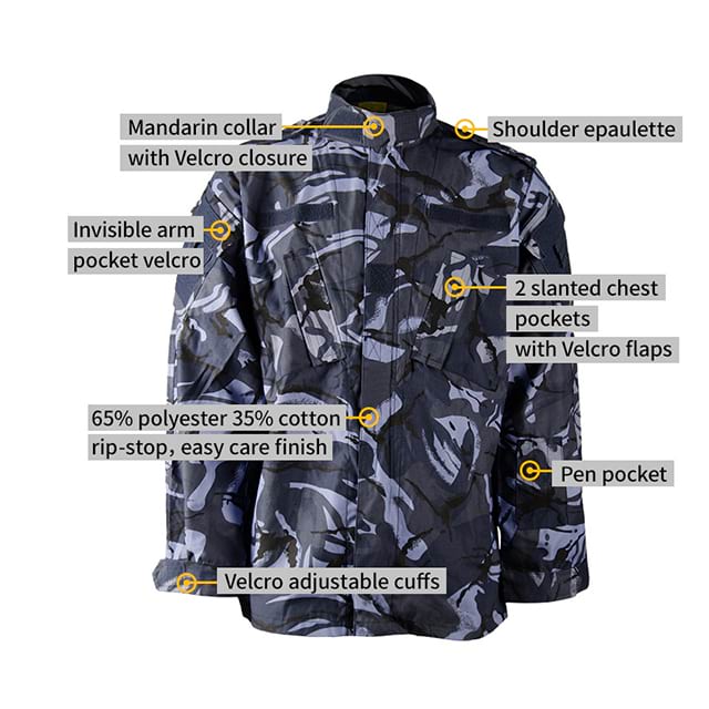 British Marine Camouflage ACU Long Sleeve Security Military Uniform