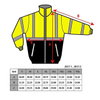 High-visibility Reflective Winter Bomber Jacket with Black Bottom, in Accordance with ANSI Standards