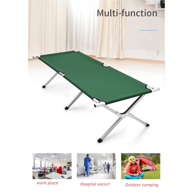 Custom Outdoor Steel Aluminum Frame Trip Portable Folding Camping Bed