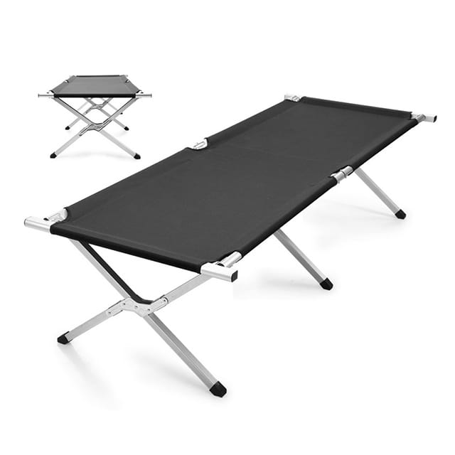 Custom Outdoor Steel Aluminum Frame Trip Portable Folding Camping Bed