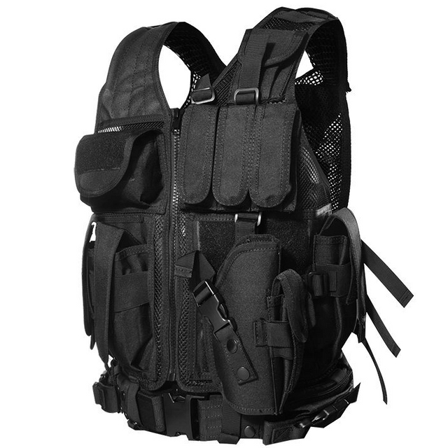 Ultra Safe Military Equipment Police Gear Cordura Nylon Tactical Combat Vest 