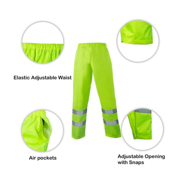 Reflective Safety And Waterproof Working Clothing High Visibility Raincoat