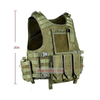 Camouflage Bullet-Proof Vest Nylon Outdoor Combat Training Molle Pouch Vest Green Plate Carrier Vest