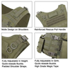 Camouflage Bullet-Proof Vest Nylon Outdoor Combat Training Molle Pouch Vest Green Plate Carrier Vest