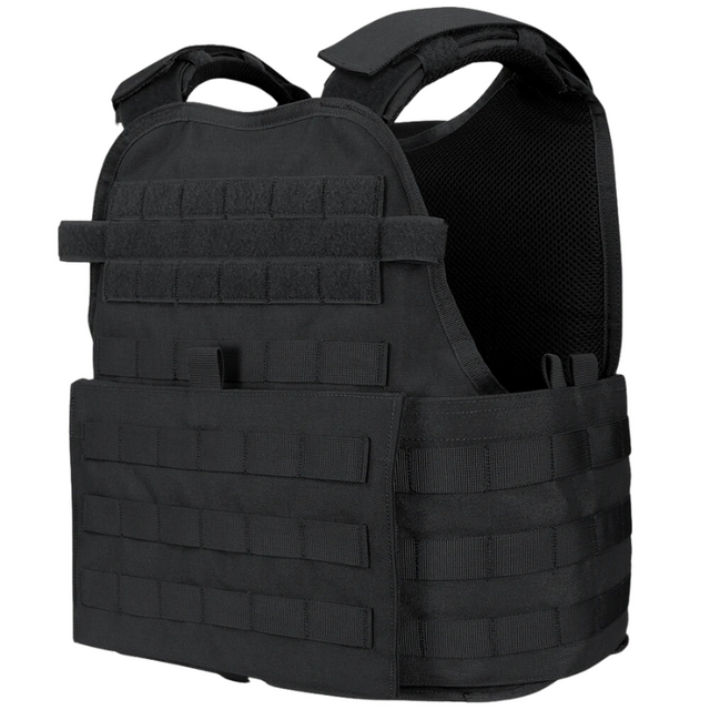 Ultra Safe Black MOPC Bulletproof Tactical Plate Carrier with 2 Insert Panels