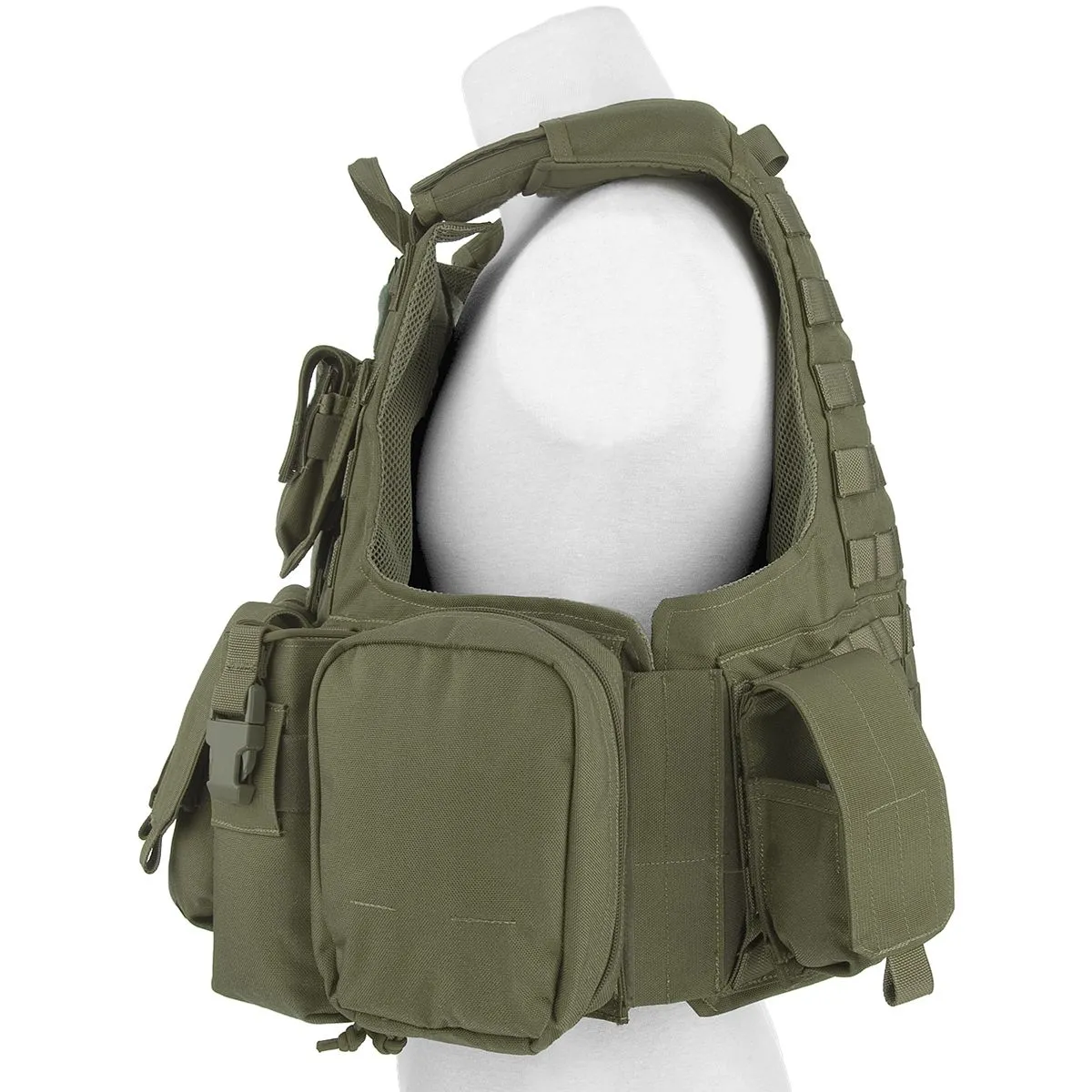 Ultra Safe 360 Molle Multi Pouches Green Force Recon Bulletproof Vest