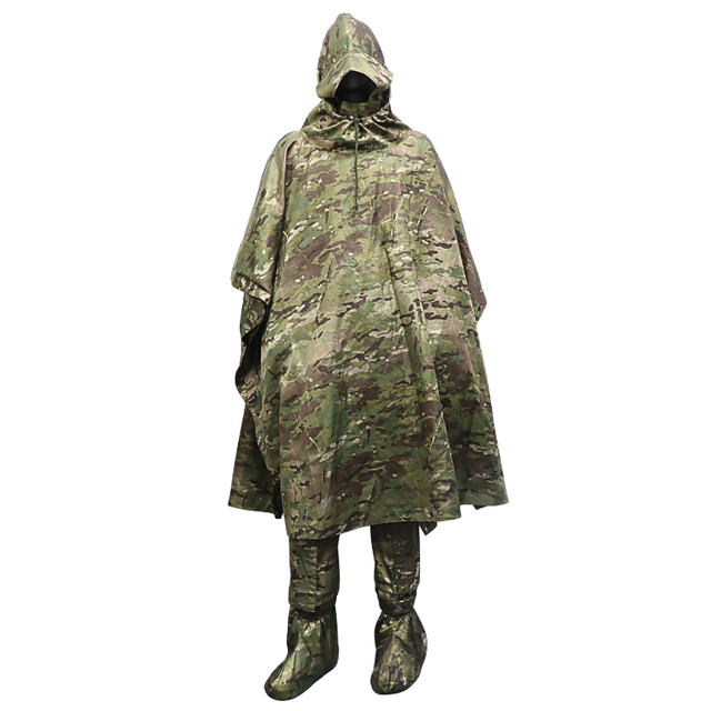 Single-layer Camouflage Printed Camouflage Protective Suit, with Leg Guards And Shoe Covers