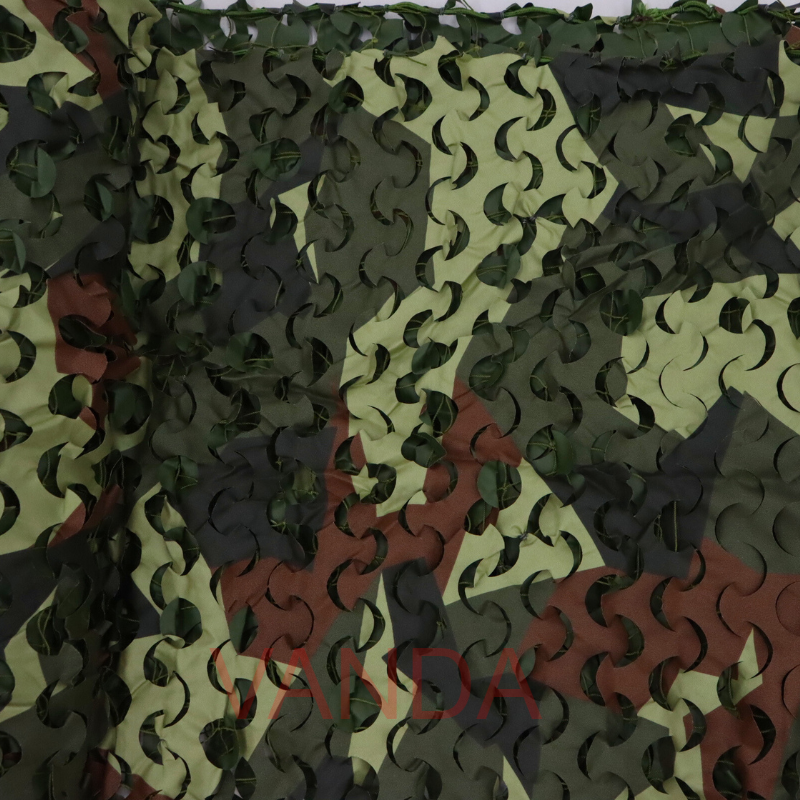 Ultra Safe Polyester 500D Oxford 4 Color Pigment Print Pattern Camouflage Net For Military Cover