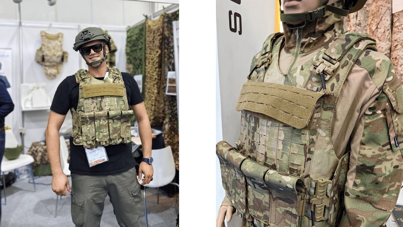 Close-up of Ultra-safe bulletproof vest