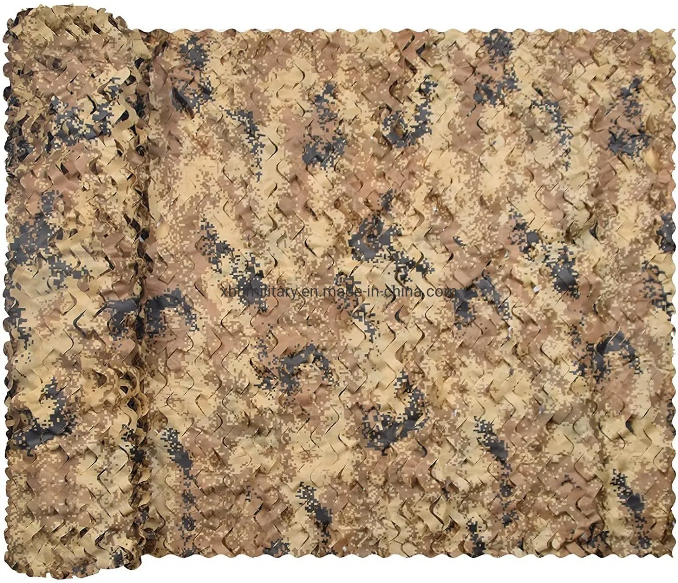 Ultra Safe Desert Pattern Multi Spectral Camouflage Net Military Style Reinforced Camo Netting