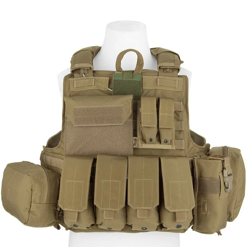 Ultra Safe 360 Molle Multi Pouches Khaki Force Recon Bulletproof Vest