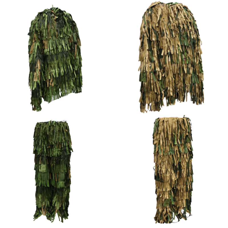 Ultra Safe Anti-Radar Tactical Infrared Thermal Flame Retardant Camouflage Ghillie Suit