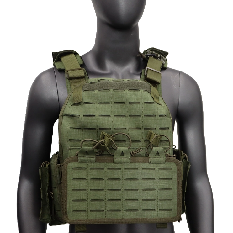 Molle Systerm Camo Combat Body Protection Plate Carrier One-handed Quick Release Camouflage Color Tactical Vest 