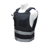 Ultra-safe Black Reflective Security Plate Carrier with Adjustable Straps