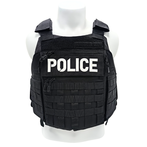 Ultra-safe 66645 POLICE Tactical Plate Carrier 500D Nylon Modular Body Armor Vest for Law Enforcement and Security Teams