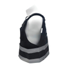 Ultra-safe Black Reflective Security Plate Carrier with Adjustable Straps