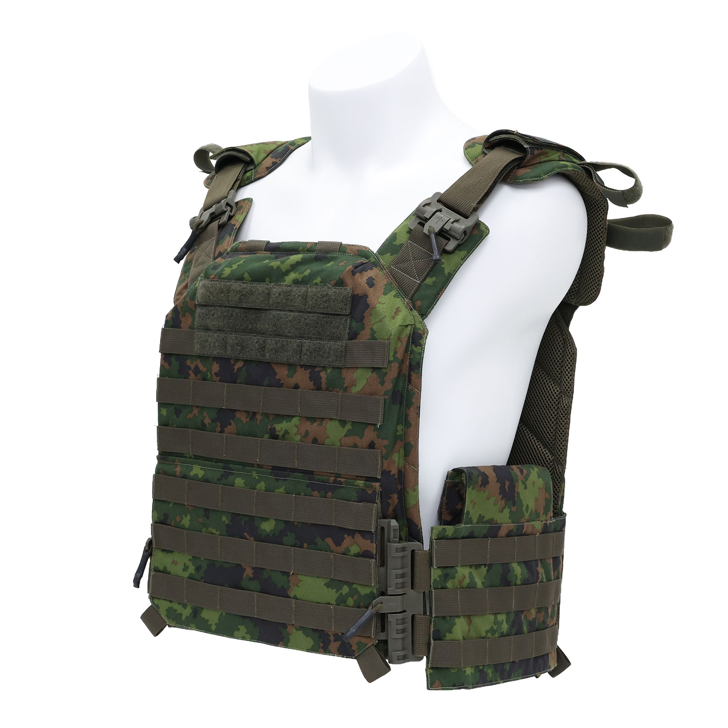 Ultra-safe Pathfinder Series M05 Forest Camouflage Tactical Plate Carrier Elite Quick-Release Modular Combat Vest for Professional Operators