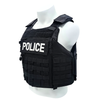 Ultra-safe 66645 POLICE Tactical Plate Carrier 500D Nylon Modular Body Armor Vest for Law Enforcement and Security Teams