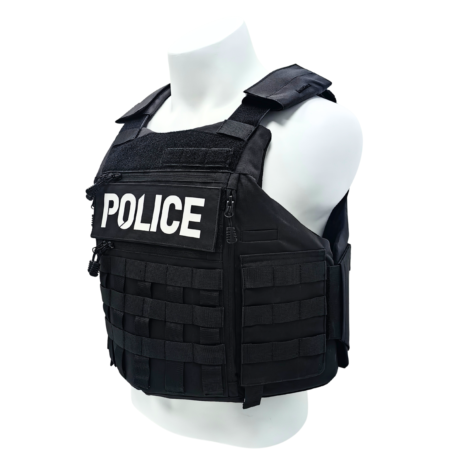 Ultra-safe 66645 POLICE Tactical Plate Carrier 500D Nylon Modular Body Armor Vest for Law Enforcement and Security Teams