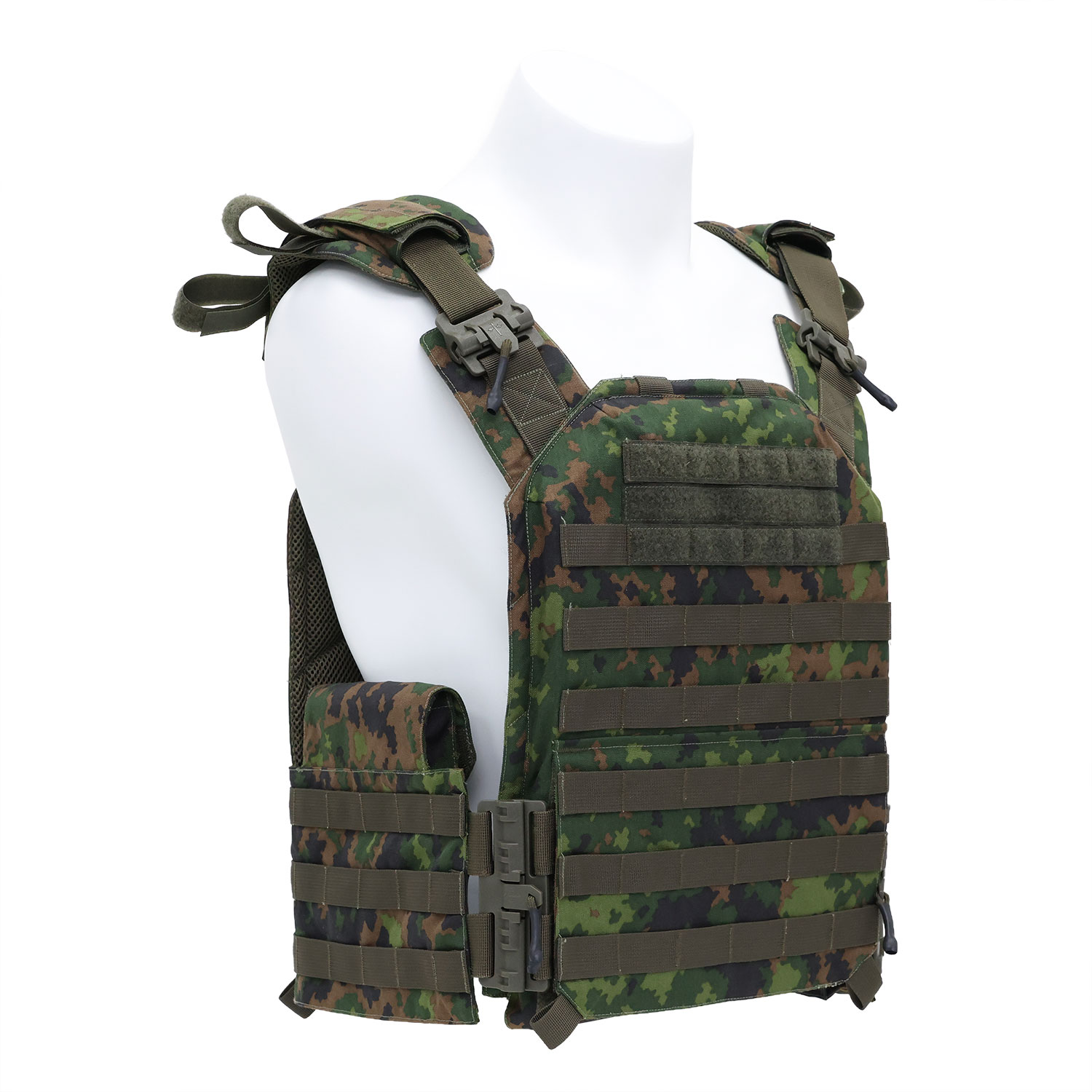 Ultra-safe Pathfinder Series M05 Forest Camouflage Tactical Plate Carrier Elite Quick-Release Modular Combat Vest for Professional Operators