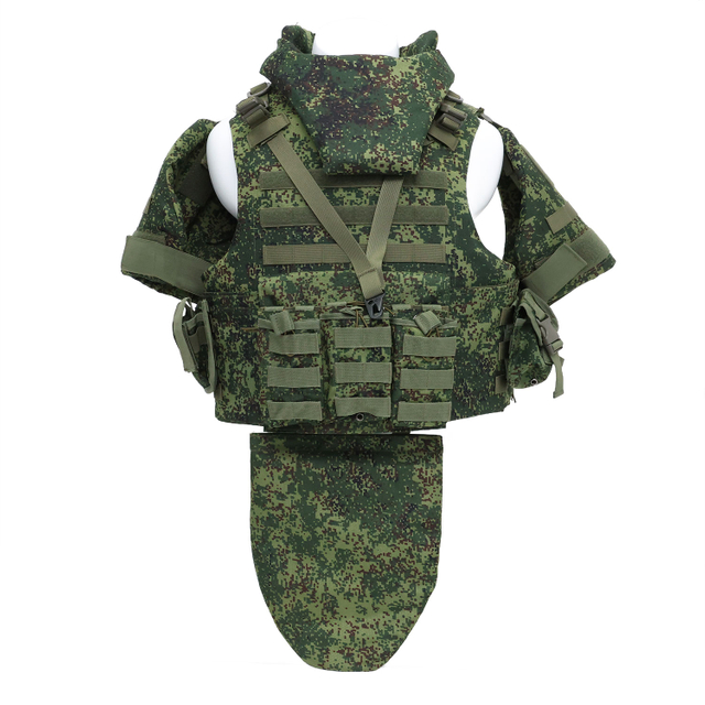 Ultra-safe Iron-Shield Series NIJ Level IIIA Full Body Armor Digital Camo Tactical Ballistic Vest with Quick-Release System and Comprehensive Fragment Protection