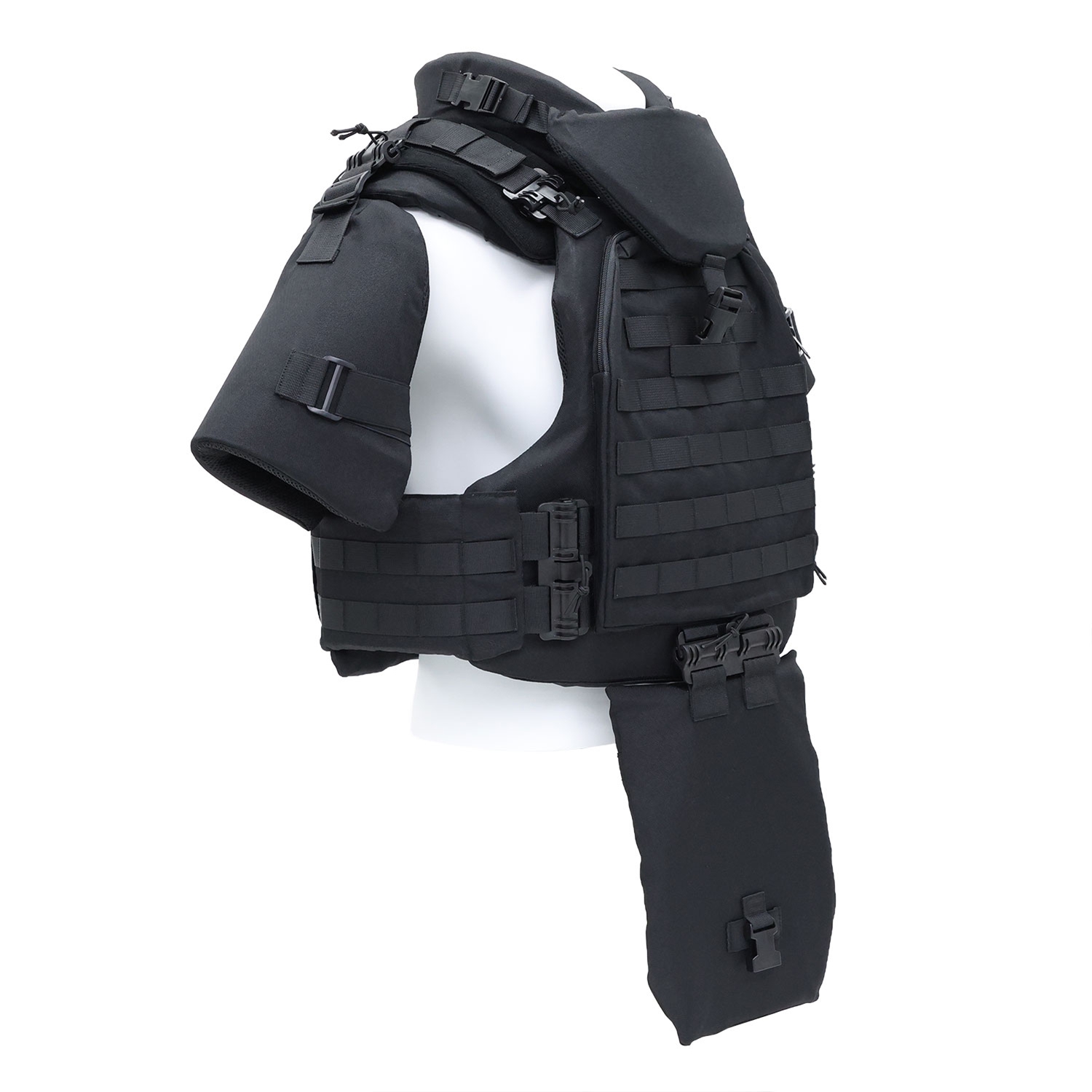 Ultra-safe Iron-Shield Series NIJ Level IIIA Full Body Armor Tactical Ballistic Vest with Fast Release System and Full Coverage Modules