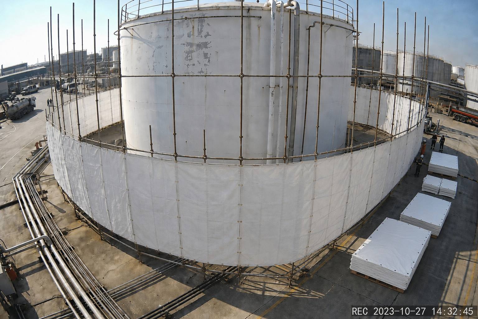 Ultra-safe Titan-Shield Industrial Bomb Blanket Heavy-Duty Blast Mitigation System for Oil Tank and Critical Infrastructure Protection