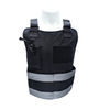 Ultra-safe Black Reflective Security Plate Carrier with Adjustable Straps