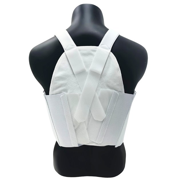 Ultra-safe White Concealable Body Armor Carrier with Adjustable Straps