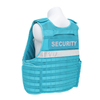 Ultra-safe Pro-Guard High-Vis Cyan Tactical Vest UN-Protocol Blue Security Carrier for Peacekeeping and Public Safety Operations