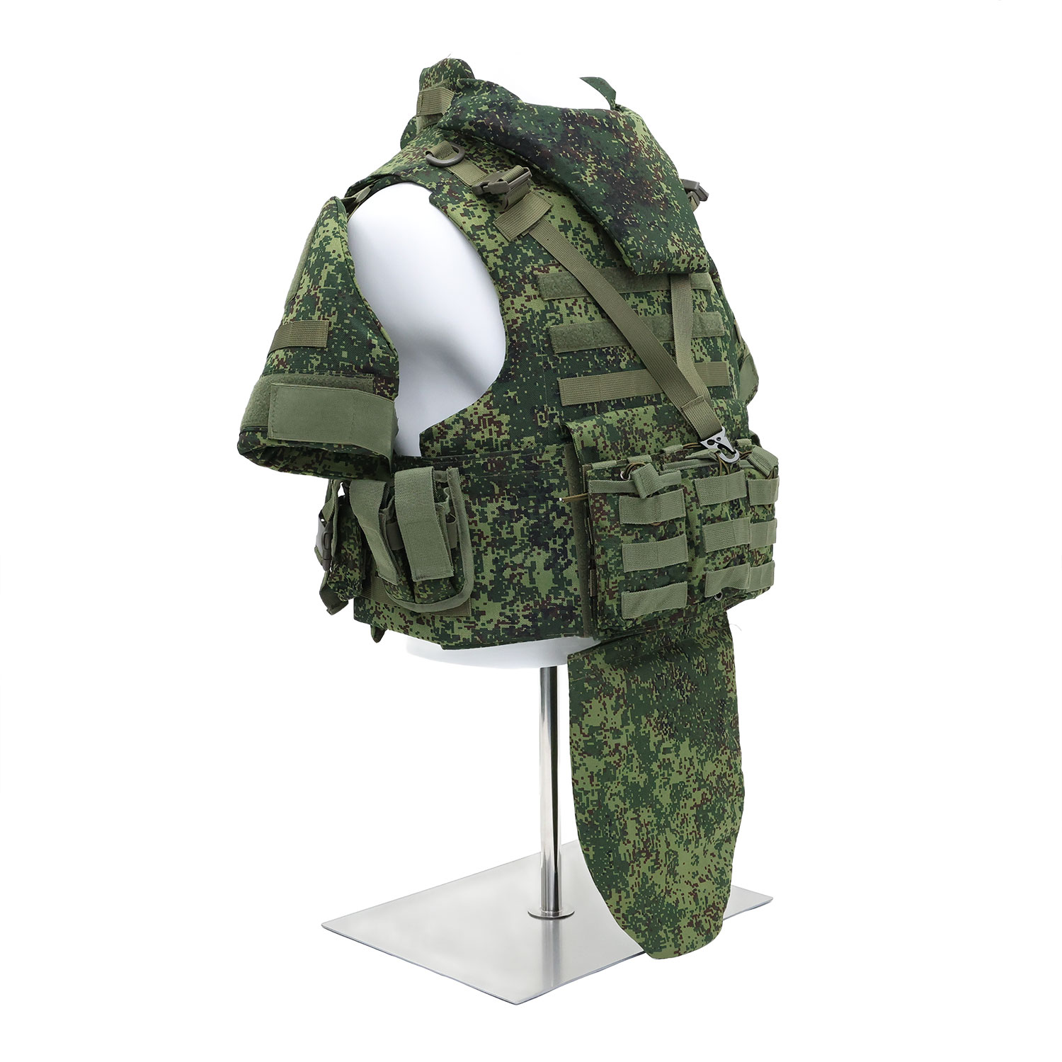 Ultra-safe Iron-Shield Series NIJ Level IIIA Full Body Armor Digital Camo Tactical Ballistic Vest with Quick-Release System and Comprehensive Fragment Protection