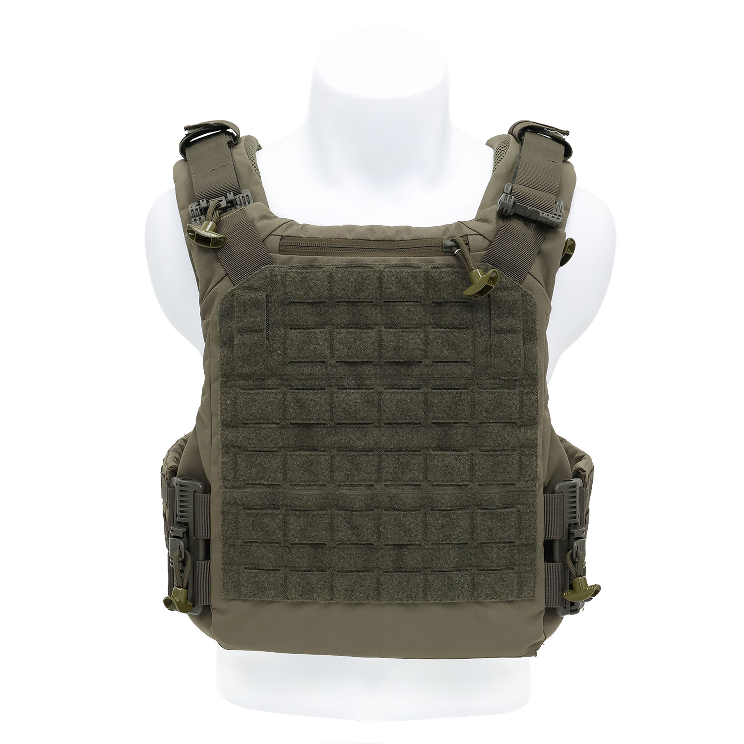 Ultra-safe Elite-Operator Series Quick-Release Tactical Plate Carrier Ranger Green Modular Combat Vest with Integrated Pouch System