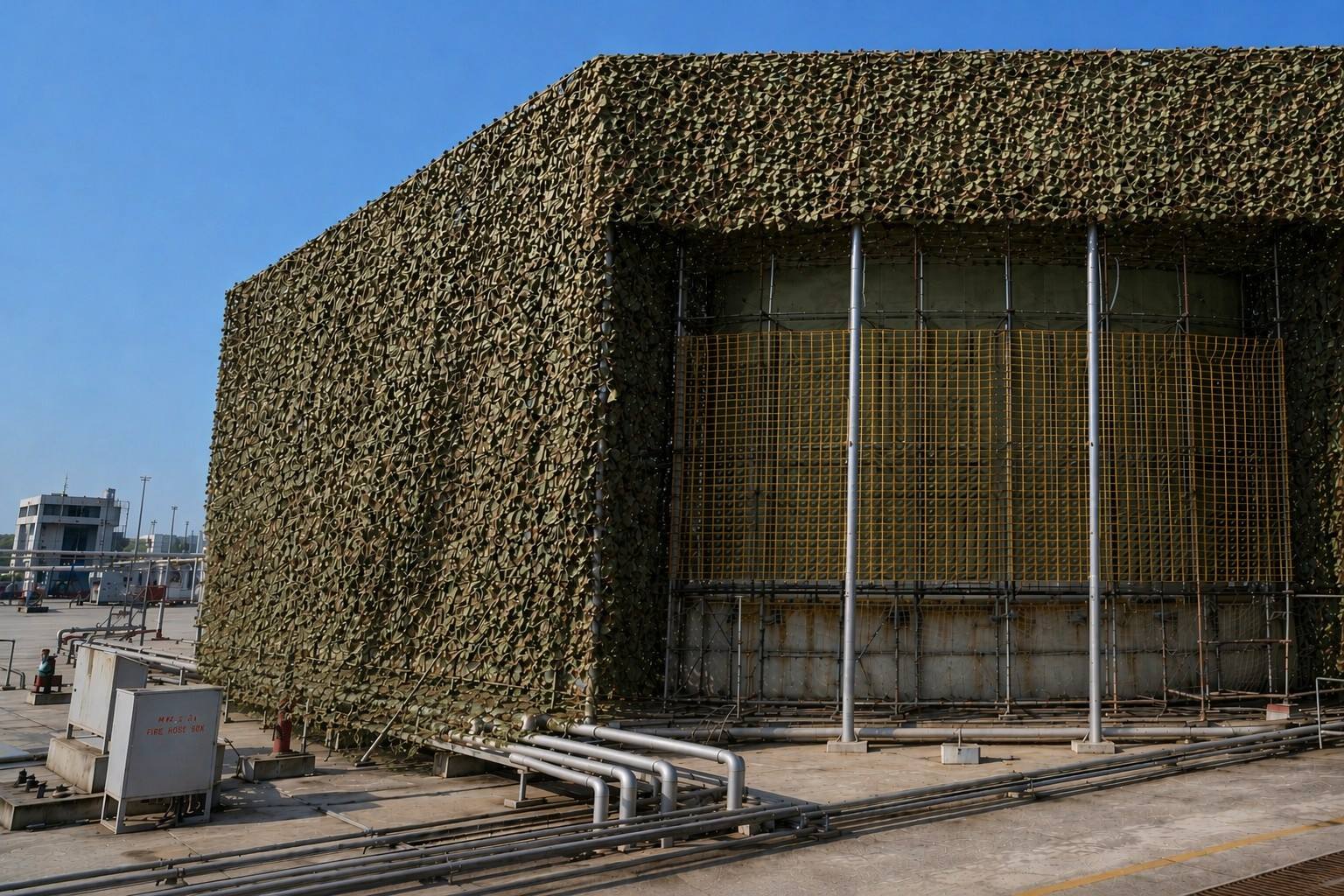 Ultra-safe Titan-Shield Industrial Bomb Blanket Heavy-Duty Blast Mitigation System for Oil Tank and Critical Infrastructure Protection
