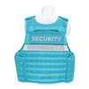 Ultra-safe Pro-Guard High-Vis Cyan Tactical Vest UN-Protocol Blue Security Carrier for Peacekeeping and Public Safety Operations