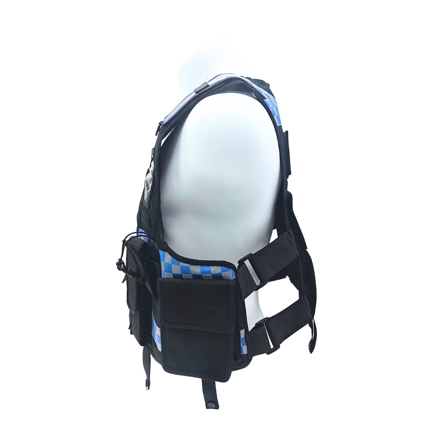 Ultra-safe 68095-10 Tactical Police Vest with Reflective Identification Panels and Multi-Pocket Duty Carrier