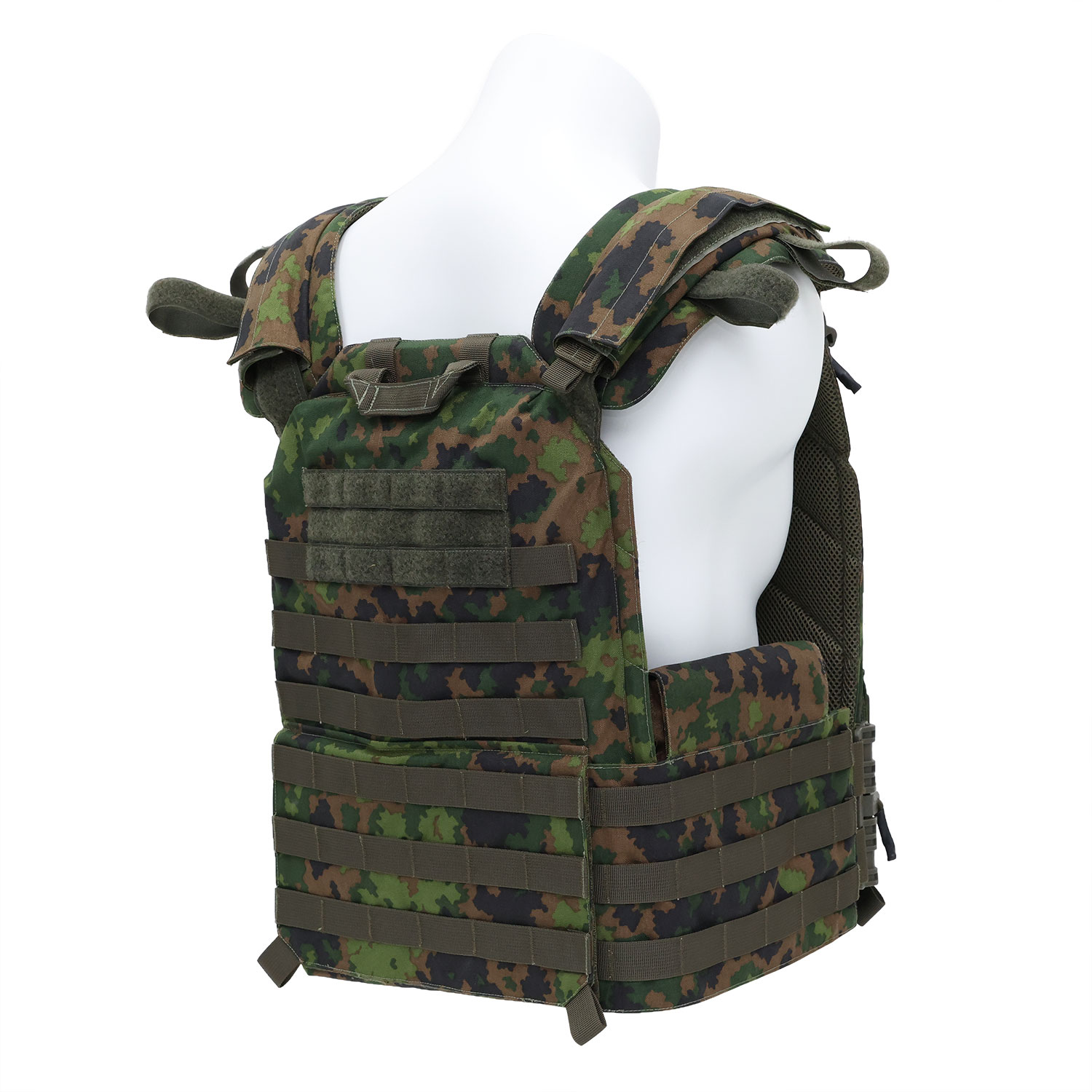 Ultra-safe Pathfinder Series M05 Forest Camouflage Tactical Plate Carrier Elite Quick-Release Modular Combat Vest for Professional Operators