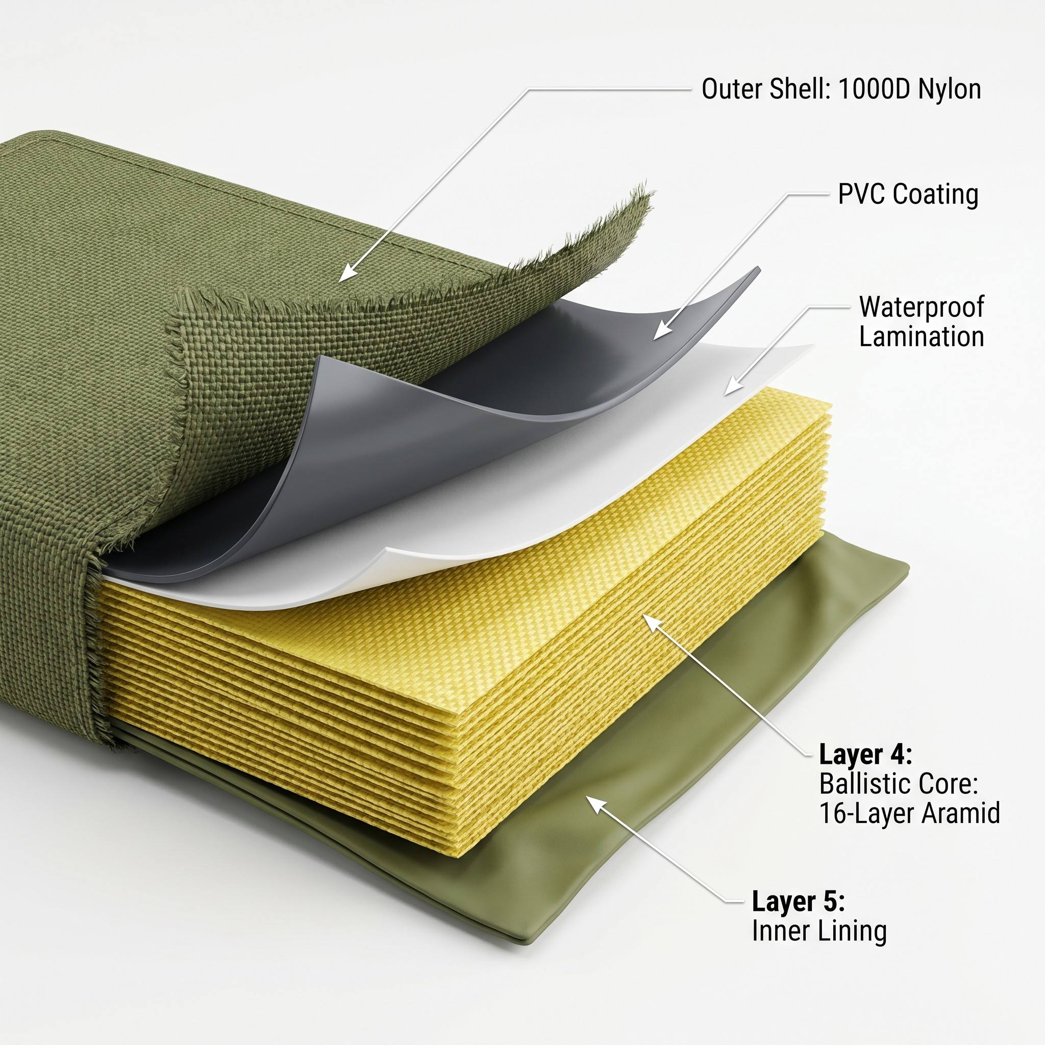 Professional Bomb Suppression Blanket - Fragmentation & Shrapnel Protection Ballistic Blanket for IED/EOD Safety - Customizable V50, Aramid Layers & Sizes