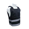 Ultra-safe Black Reflective Security Plate Carrier with Adjustable Straps